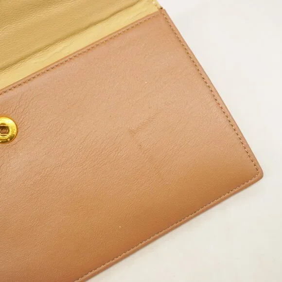 Authentic Chanel NEW quilted camel leather brown lambskin tote with wallet LWILL - Picture 11 of 12